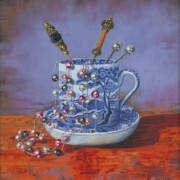 Age of Elegance, acrylic on canvas, 20 by 20cm, £95