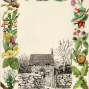 Seasonal Attractions, bookcover design, watercolour on paper, 21 by 31cm £25 clearance
