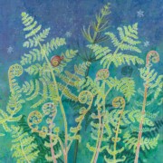 Ferns and Horsetail , acrylic on canvas, 40 by 40cm £220