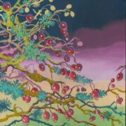 Winter Berries 1, acrylic on canvas, 40 by 40cm £220