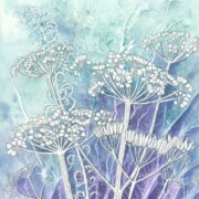 Frosted Seed Heads 3 of 3, watercolour and mixed media on paper, 31 by 41.5cm £195