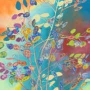 Honesty , acrylic on canvas, 40 by 40cm, SOLD