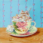 Hot Chocolate 'Special' , acrylic on canvas, 20 by 20cm, £95
