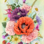 Summer Collection, 2 of a series of 4, watercolour on paper, 28 by 35.5cm £195