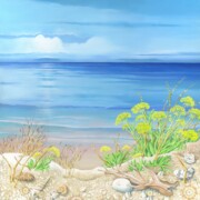 Mediterranean Calm, acrylic on canvas, 50 by 50cm, £310