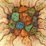 Microcosm, mixed media on paper, 30.5 by 30.5cm £130