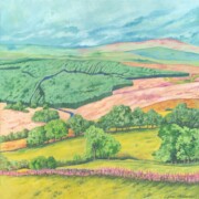 South to Carter Bar, acrylic on canvas, 30 by 30cm £180