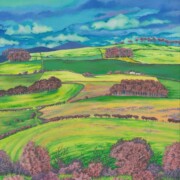 Border Country 2, acrylic on canvas, 30 by 30cm £180