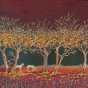 Border Hedge 2, acrylic on canvas, 20 by 20cm £110