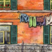 Med Aspects, mixed media on paper, 16 by 26cm SOLD